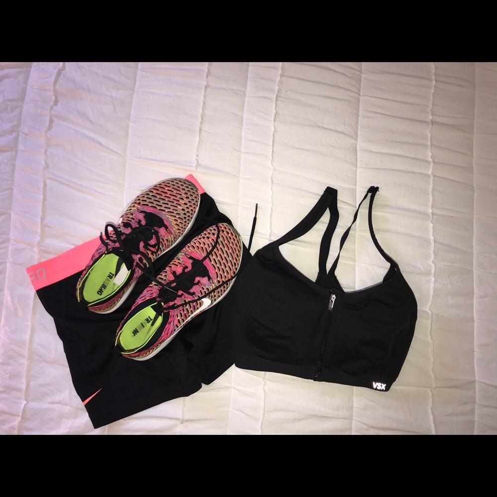 VSX Black High Support Sports Bra
